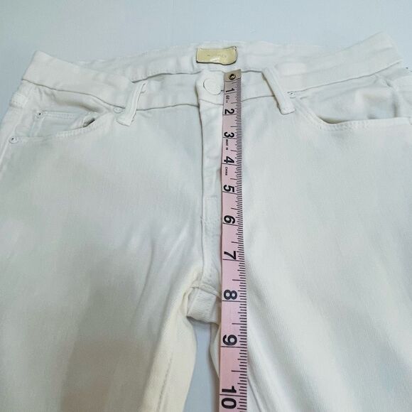 Mother The Looker Sleeping Beauty White Skinny Jeans Size 26 - Picture 11 of 13